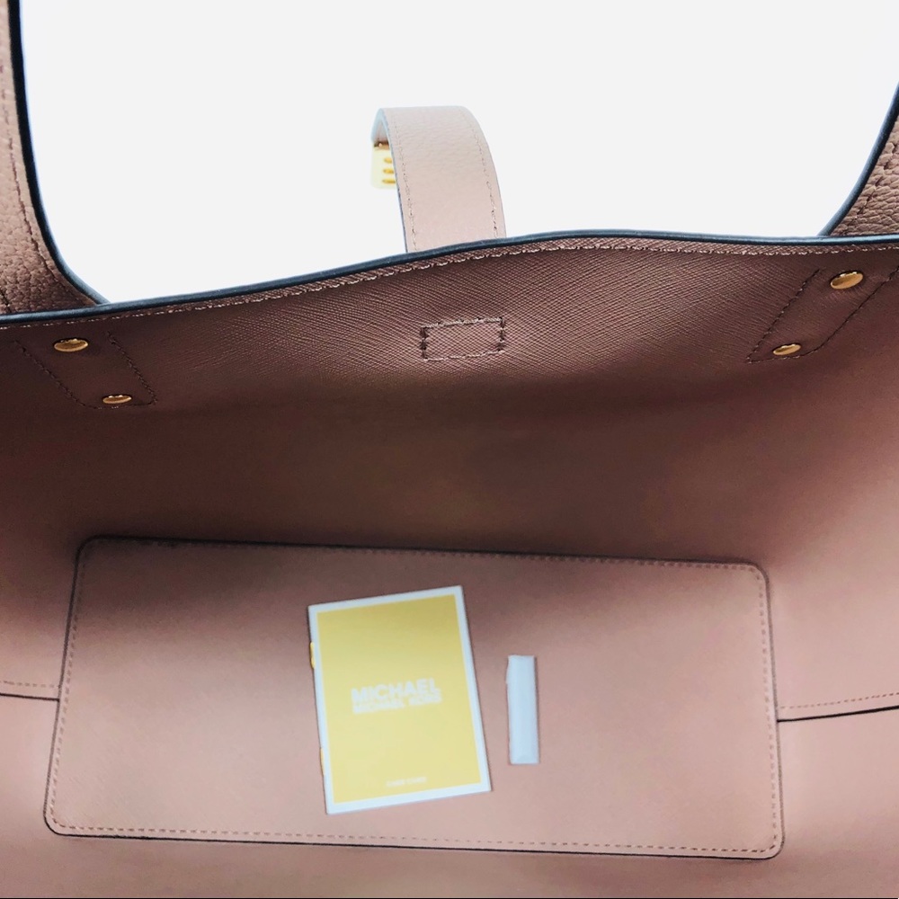 Michael Kors Karson Large Carryall Leather Light Pink Tote - Picture 5 of 5